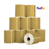 123inkt huismerk FedEx verzendlabels goud 102 x 152 mm (10 stuks) 653272 - 1