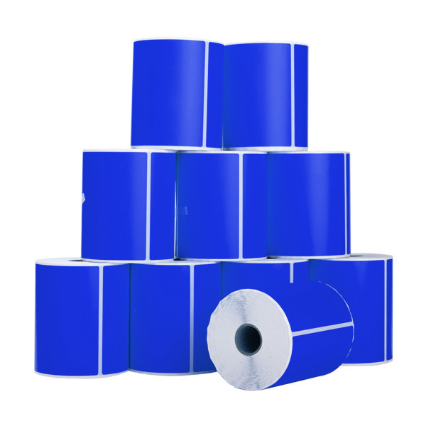 123inkt huismerk PostNL verzendetiketten blauw 102 x 152 mm (10 stuks) 089392 - 1