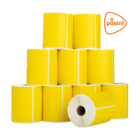 123inkt huismerk PostNL verzendetiketten geel 102 x 152 mm (10 stuks) 089390