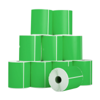 123inkt huismerk PostNL verzendetiketten groen 102 x 152 mm (10 stuks) 089391