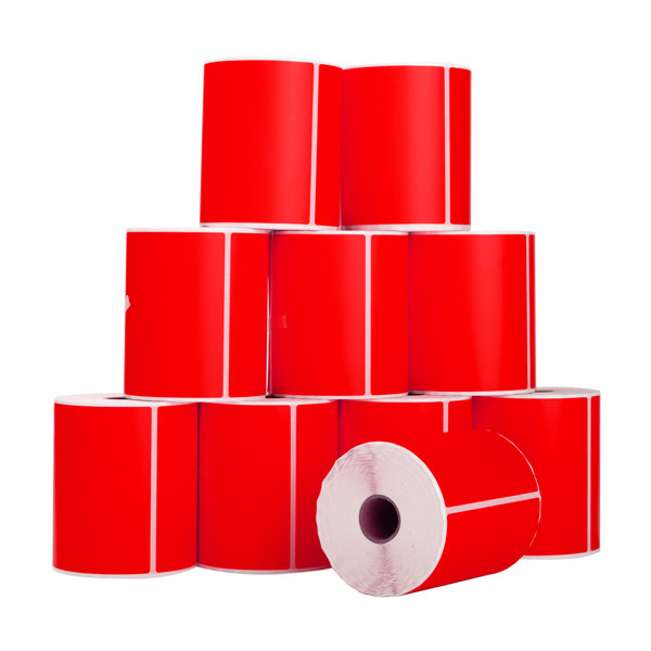 123inkt huismerk PostNL verzendetiketten rood 102 x 152 mm (10 stuks) 089388 - 3