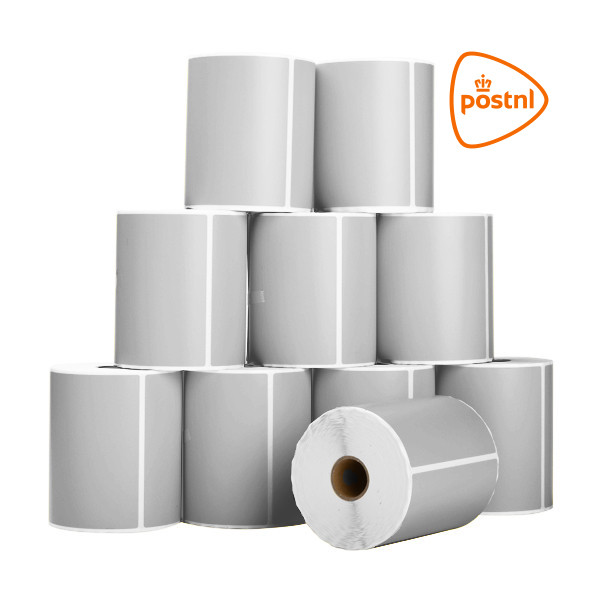 123inkt huismerk PostNL verzendetiketten zilver 102 x 152 mm (10 stuks) 089395 - 1