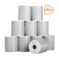 123inkt huismerk PostNL verzendetiketten zilver 102 x 152 mm (10 stuks) 089395