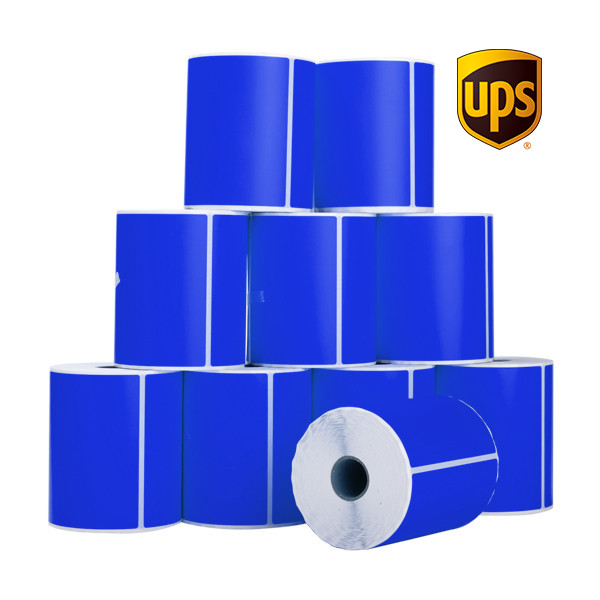 123inkt huismerk UPS verzendlabels blauw 102 x 152 mm (10 stuks) 653151 - 1