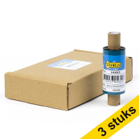 123inkt huismerk vervangt Aanbieding: 3x Zebra 3200 wax/hars ribbon (03200GS06407) 64 mm x 74 m (5 ribbons) 03200GS06407C 650731