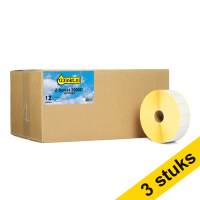 123inkt huismerk vervangt Aanbieding: 3x Zebra Z-Select 2000D label (3007208-T) 31 x 22 mm (12 rollen)