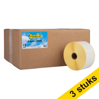 123inkt huismerk vervangt Aanbieding: 3x Zebra Z-Select 2000D label (800262-075) 57 x 19 mm (12 rollen)