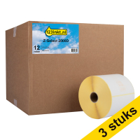 123inkt huismerk vervangt Aanbieding: 3x Zebra Z-Select 2000D label (800264-505) 102 x 127 mm (12 rollen) 800264-505C 650737