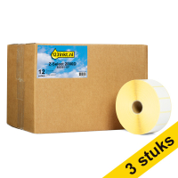 123inkt huismerk vervangt Aanbieding: 3x Zebra Z-Select 2000D verwijderbaar label (800261-107) 38 x 25 mm (12 rollen) 800261-107C 650733