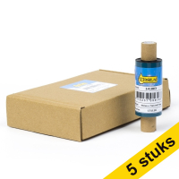 123inkt huismerk vervangt Aanbieding: 5x Zebra 2300 wax ribbon (02300GS06407) 64 mm x 74 m (5 ribbons) 02300GS06407C 650722