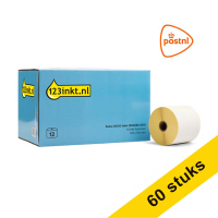 123inkt huismerk vervangt Aanbieding: 5x Zebra Z-Perform 1000D PostNL label (800284-605) 102 x 152 mm (12 rollen) 653126