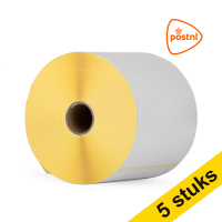 123inkt huismerk vervangt Aanbieding: 5x Zebra Z-Perform 1000D PostNL label (800284-605) 102 x 152 mm (1 rol) 653127