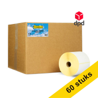 123inkt huismerk vervangt Aanbieding: 5x Zebra Z-Select 2000D DPD label (800264-605) 102 x 152 mm (12 rollen) 653428