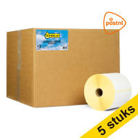 123inkt huismerk vervangt Aanbieding: 5x Zebra Z-Select 2000D PostNL label (800264-605) 102 x 152 mm (12 rollen) 653128