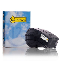123inkt huismerk vervangt Brady M21-1000-427 tape gelamineerde vinyl zwart op wit 25,4 mm x 4,30 m M21-1000-427C 147141