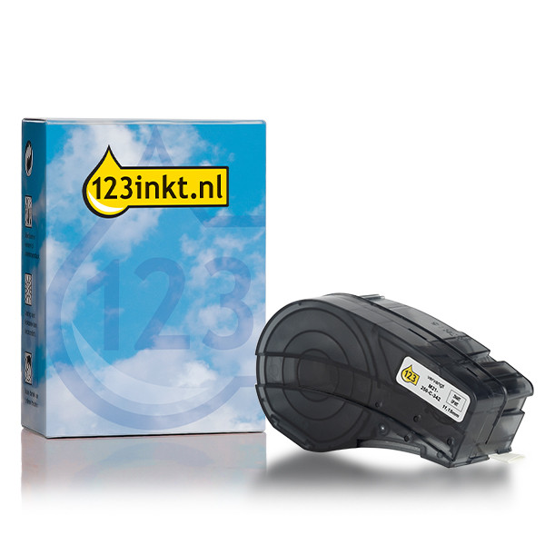 123inkt huismerk vervangt Brady M21-250-C-342-YL tape krimpkous zwart op geel 11,15 mm x 2,10 m (nieuwe versie) 147740 - 1