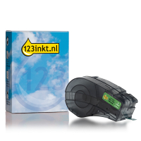 123inkt huismerk vervangt Brady M21-375-595-GN tape vinyl wit op groen 9,53 mm x 6,40 m (nieuwe versie)
