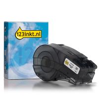 123inkt huismerk vervangt Brady M21-375-7425 tape polypropyleen zwart op wit 9,53 mm x 6,40 m