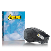123inkt huismerk vervangt Brady M21-500-499 tape nylonweefsel zwart op wit 12,7 mm x 4,88 m