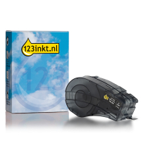 123inkt huismerk vervangt Brady M21-500-595-BK tape vinyl wit op zwart 12,7 mm x 6,40 m (nieuwe versie)