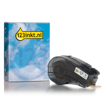 123inkt huismerk vervangt Brady M21-750-427 tape gelamineerde vinyl zwart op wit 19,1 mm x 4,30 m (nieuwe versie) M21-750-427C RL-BD-Fx-21P-750-BK/WT 147765
