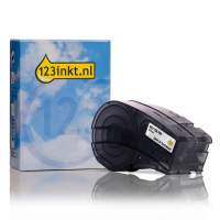 123inkt huismerk vervangt Brady M21-750-430 tape polyester zwart op transparant 19,1 mm x 6,40 m M21-750-430C RL-BD-Po-21P-750-BK/CL 147251