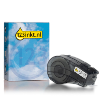 123inkt huismerk vervangt Brady M21-750-499 tape nylon zwart op wit 19,1 mm x 4,88 m (nieuwe versie)