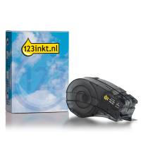 123inkt huismerk vervangt Brady M21-750-595-BK tape vinyl wit op zwart 19,1 mm x 6,40 m (nieuwe versie)