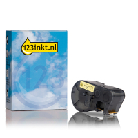 123inkt huismerk vervangt Brady MC-750-595-YL-BK tape vinyl zwart op geel 19,05 mm x 7,62 m MC-750-595-YL-BKC 147069