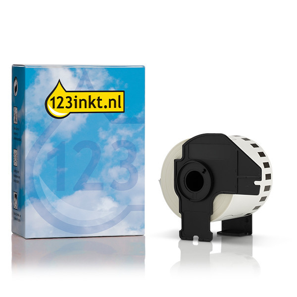 123inkt huismerk vervangt Brother DK-22205 continue apotheeklabel roze 653457 - 1