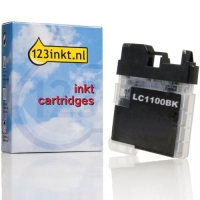 123inkt huismerk vervangt Brother LC-1100BK inktcartridge zwart LC1100BKC 028846