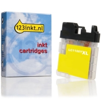 123inkt huismerk vervangt Brother LC-1100HYY inktcartridge geel hoge capaciteit LC1100HYYC 028867