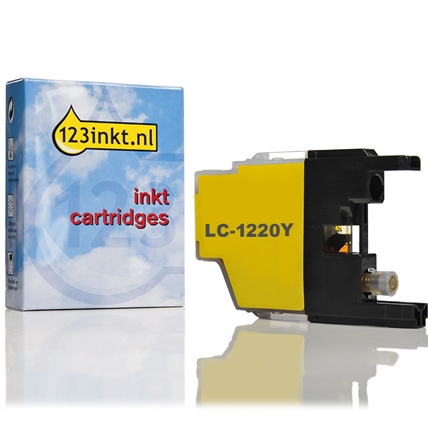 123inkt huismerk vervangt Brother LC-1220Y inktcartridge geel LC1220YC 029077 - 1