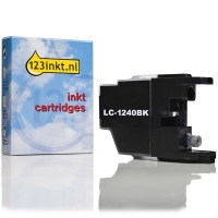 123inkt huismerk vervangt Brother LC-1240BK inktcartridge zwart LC1240BKC 029041