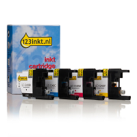 123inkt huismerk vervangt Brother LC-1240VALBP multipack zwart + 3 kleuren