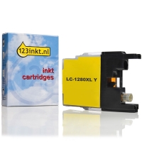 123inkt huismerk vervangt Brother LC-1280XLY inktcartridge geel hoge capaciteit LC1280XLYC 029069