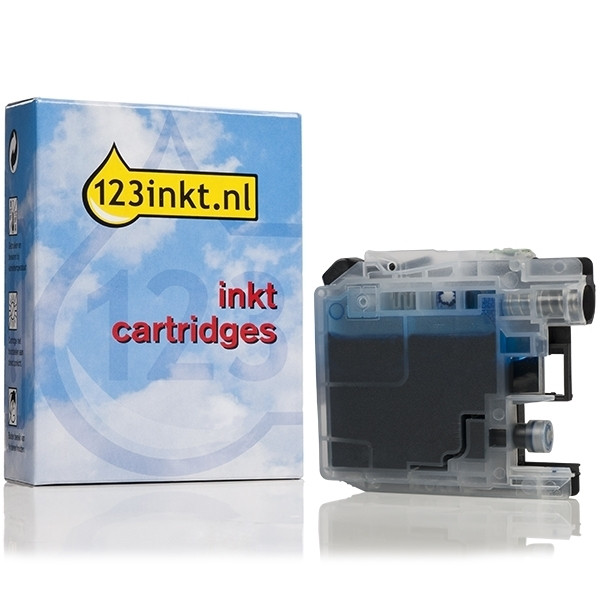 123inkt huismerk vervangt Brother LC-221C inktcartridge cyaan lage capaciteit LC221CC 350037 - 1