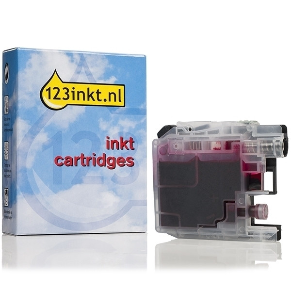 123inkt huismerk vervangt Brother LC-223M inktcartridge magenta LC-223MC 350042 - 1