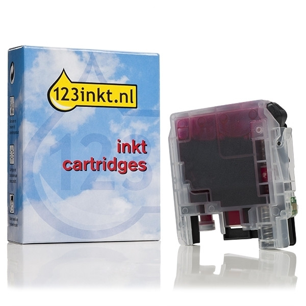 123inkt huismerk vervangt Brother LC-225XLM inktcartridge magenta hoge capaciteit LC-225XLMC 350046 - 1