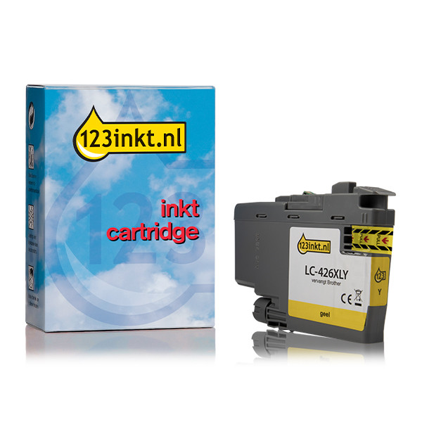 123inkt huismerk vervangt Brother LC-426XLY inktcartridge geel hoge capaciteit LC426XLYC 051281 - 1