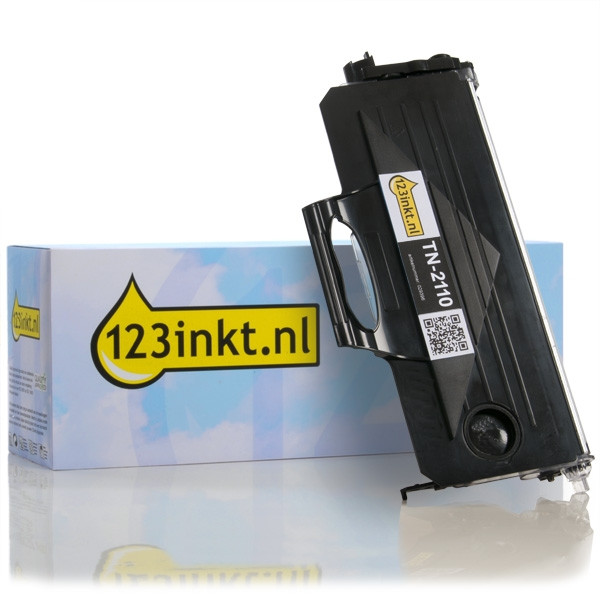 123inkt huismerk vervangt Brother TN-2110 toner zwart TN2110C 029396 - 1