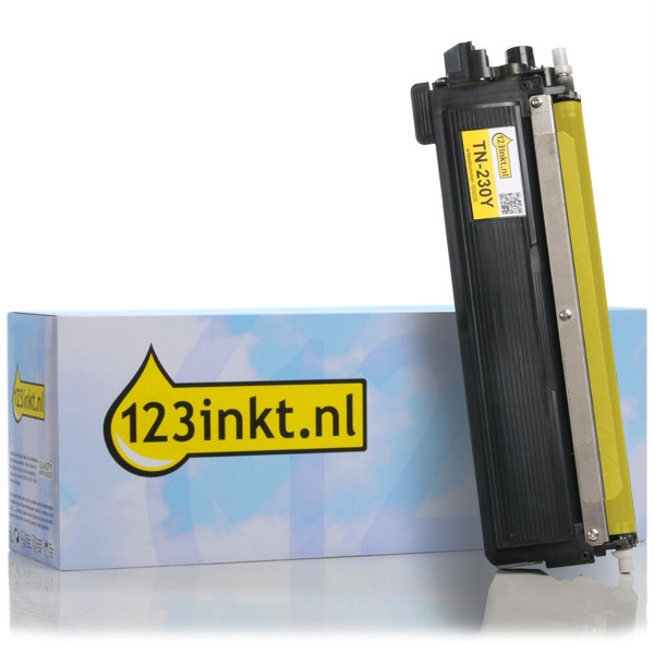 123inkt huismerk vervangt Brother TN-230Y toner geel TN230YC 029225 - 1