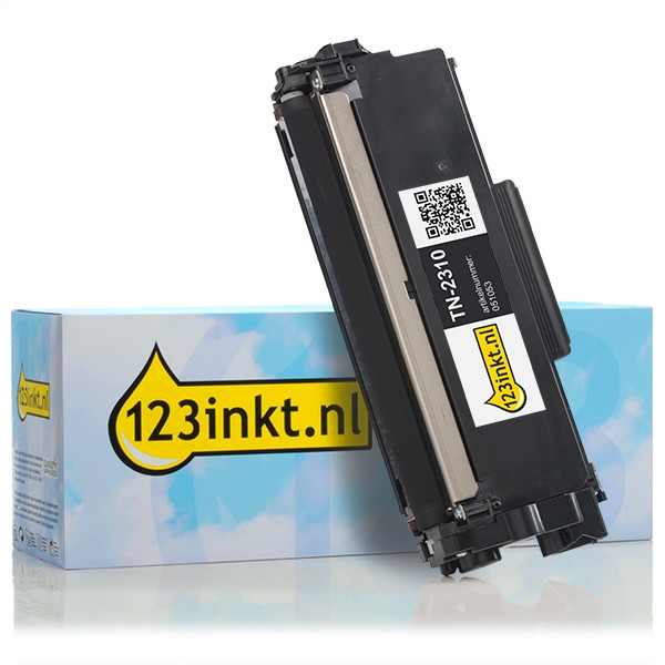 123inkt huismerk vervangt Brother TN-2310 toner zwart TN-2310C 051053 - 1