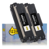 123inkt huismerk vervangt Brother TN-2320BK toner zwart dubbelpak 051331 - 1