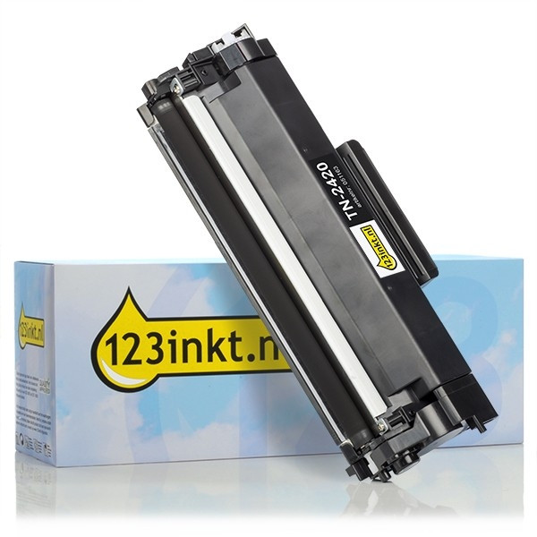 123inkt huismerk vervangt Brother TN-2420 toner zwart hoge capaciteit TN-2420C 051163 - 1