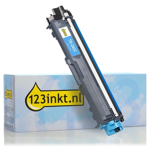 123inkt huismerk vervangt Brother TN-242C toner cyaan TN242CC 051063 - 1