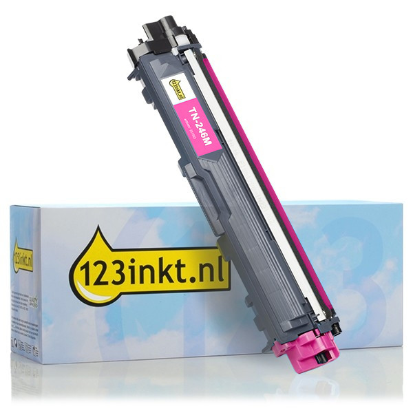 123inkt huismerk vervangt Brother TN-246M toner magenta hoge capaciteit TN246MC 051071 - 1