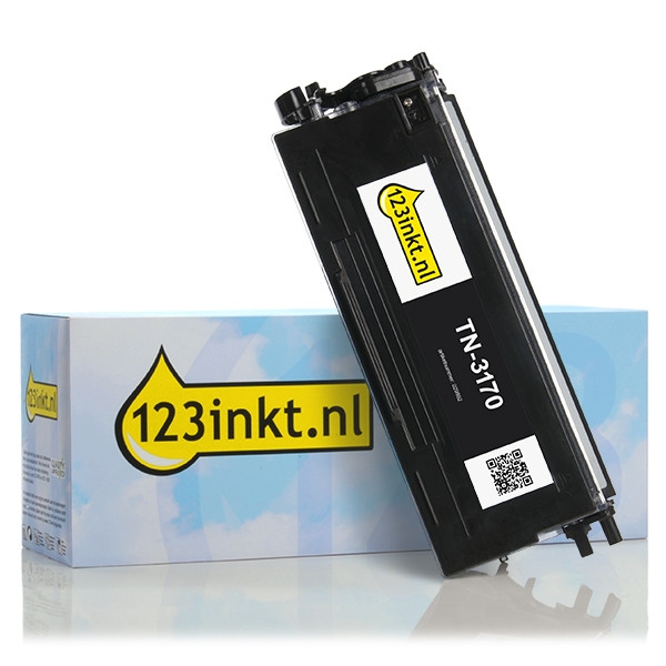 123inkt huismerk vervangt Brother TN-3170 toner zwart hoge capaciteit TN3170C 029892 - 1