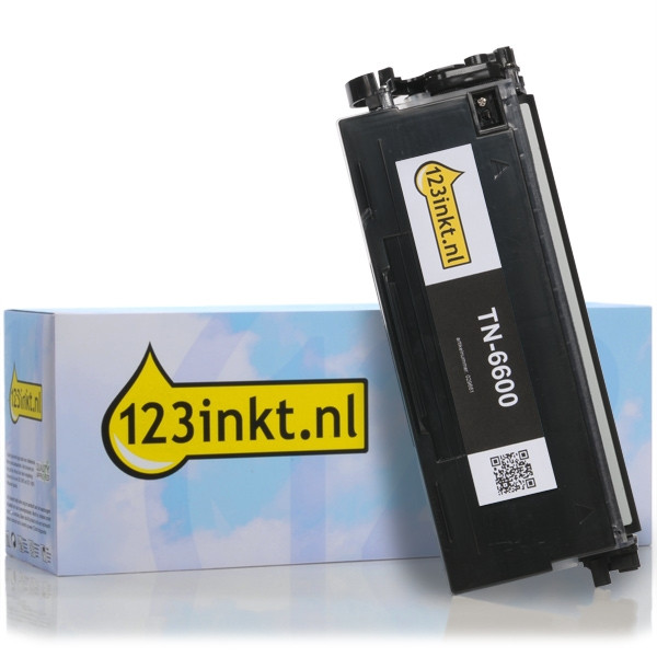 123inkt huismerk vervangt Brother TN-6600 toner zwart extra hoge capaciteit TN6600C 029661 - 1