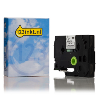 123inkt huismerk vervangt Brother TZe-MQG35 tape wit op lime groen 12 mm TZeMQG35C 080395